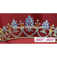 Corona de la tiara del desfile de encargo nupcial